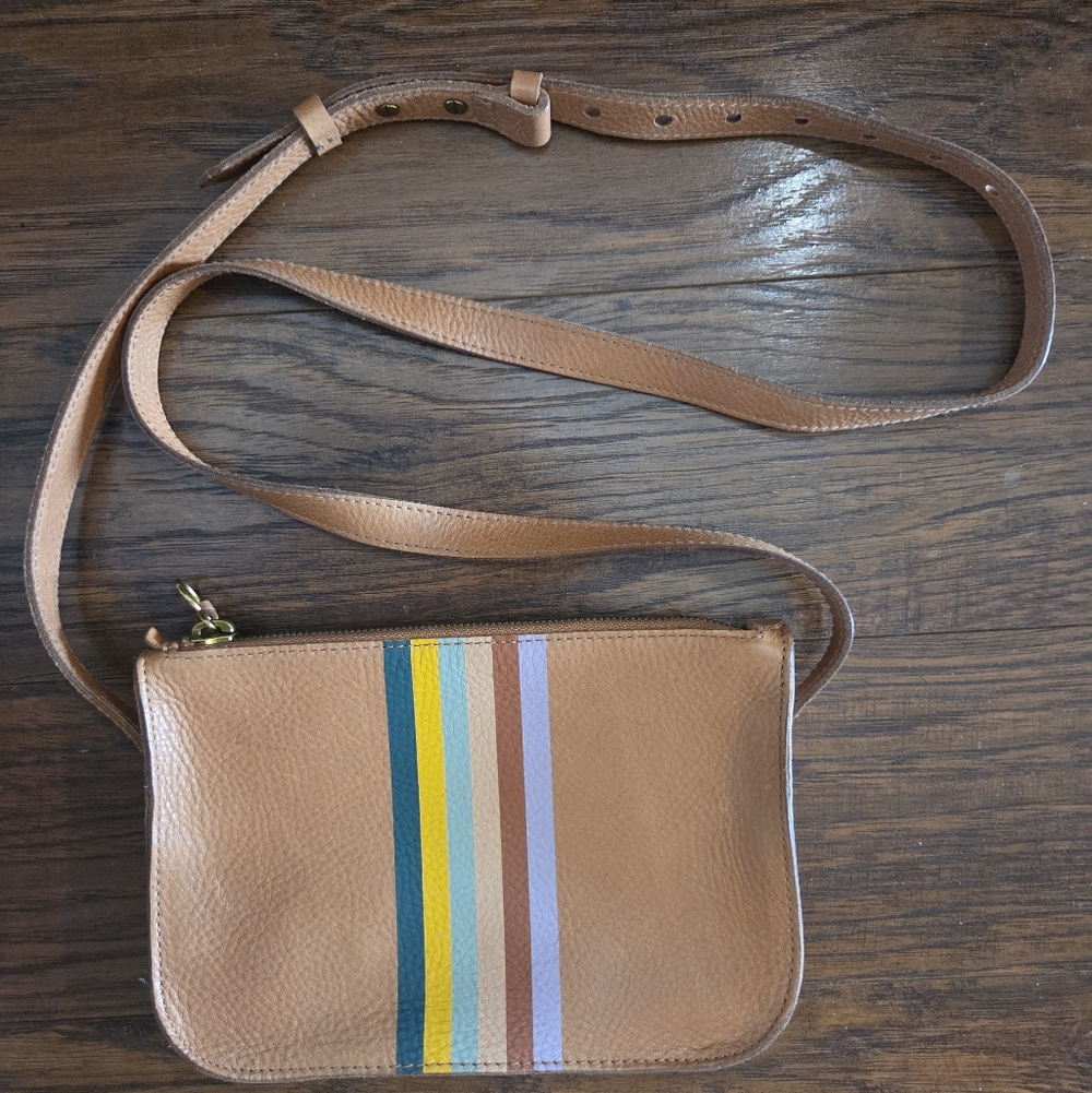 Madewell The Simple Crossbody Bag with Multicolored Stripes - Picture 3 of 6